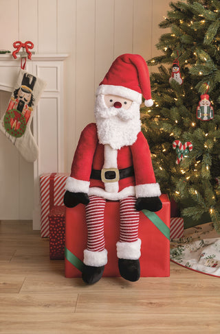 Mud Pie Santa Claus Large Plush Sitter detail