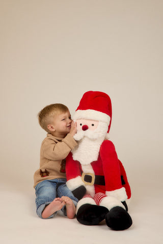 Mud Pie Santa Claus Large Plush Sitter styled
