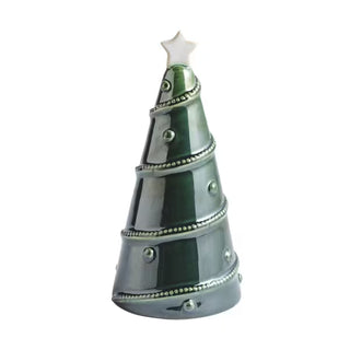 Mud Pie medium stoneware tree sitter with raised in-mold texture