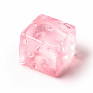 The Swiss Cheese Squishy Cube, Pink