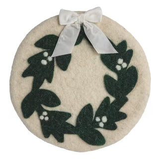 MUDPIE Christmas Icon Felted Trivet