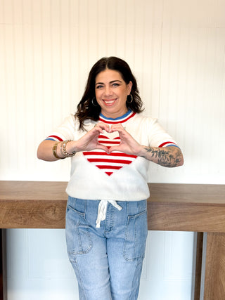 Stars & Stripes Sweetheart Sweater