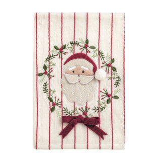 Santa Festive Bow Tea Towel