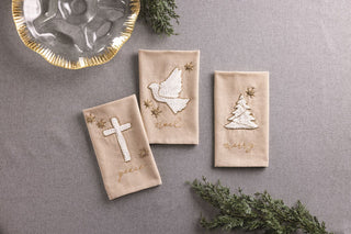 Holiday Themed Embroidered Towel