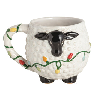 Sheep Christmas Speckled Stoneware Mug