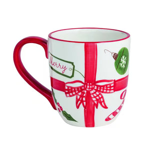 MUDPIE Christmas Icon Painted Mug