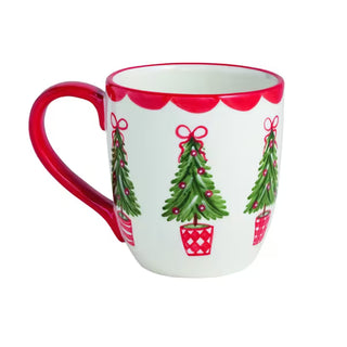 MUDPIE Christmas Icon Painted Mug