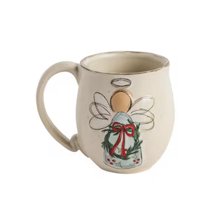 Alternate view of Mud Pie speckled stoneware nativity icon mug
