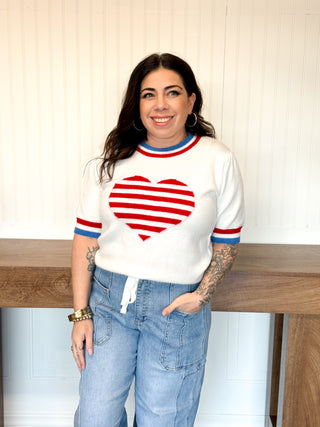 Stars & Stripes Sweetheart Sweater