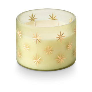 CREATIVE CO-OP Balsam & Cedar Frosted Star Glass