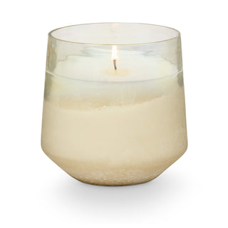 CREATIVE CO-OP Winter White Baltic Glass Candle