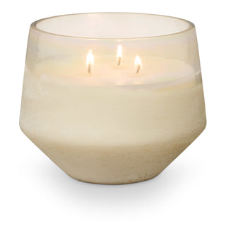 CREATIVE CO-OP Winter White Large Baltic Glass Candle