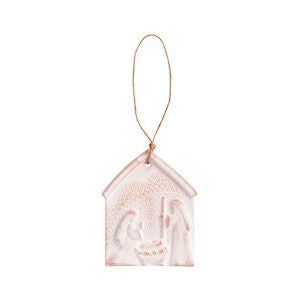 Lace Jesus is Born Ornament