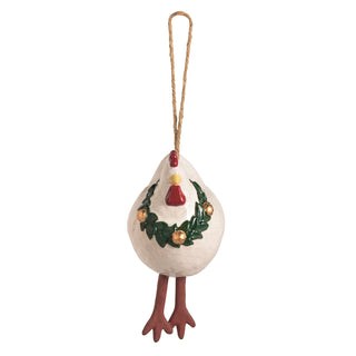 Chicken Farmhouse Christmas Ornament