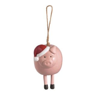 Pig  Farmhouse Christmas Ornament