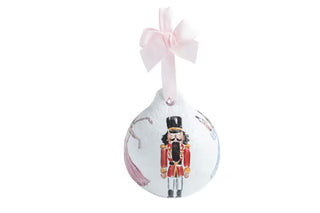 Tossed Nutcracker Paper-Maché Ornament