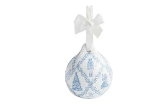 Tossed Nutcracker Paper-Maché Ornament