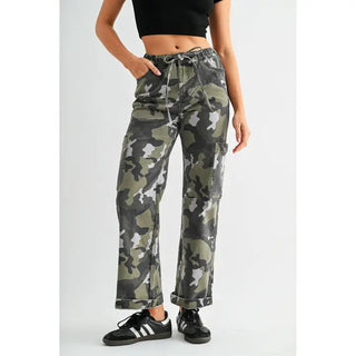 MICA Women's Harvest Hideout Camo High Rise Joggers Ankle Wide