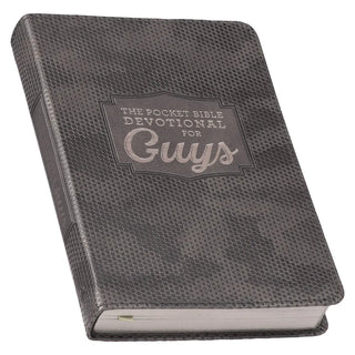 Pocket Bible Devotional For Guys Faux Leather