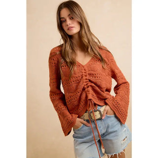 The Secret Garden Lightweight Blouse, Terracotta
