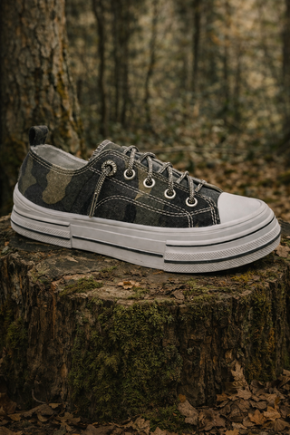 Very G Aman Slip On Sneakers, Khaki Camo