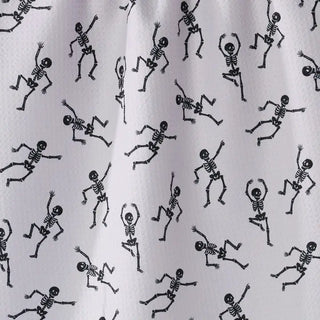 Geometry Bone Jamboree Tea Towel, White