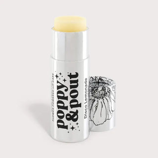 POPPY & POUT Limited Edition Lip Balm, Disco Lemonade