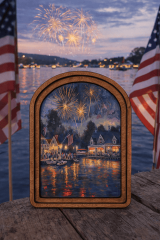 4th of July Arch Framed Art 6x8" - 420 Home Decor - The Farmhouse