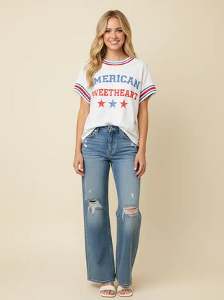The Americana Sweetheart Star Top