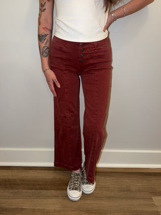 *PRE ORDER* MICA Sundance Wide-Leg Crop Jeans