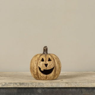 5.5" Big Mouth Pumpkin, Beige - 430 Holiday Decor - The Farmhouse