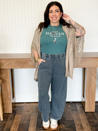 Desert Lace Tassel Kimono, One Size