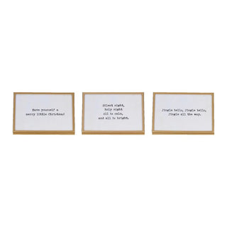 Alternate view of gold easel frame with holiday saying
