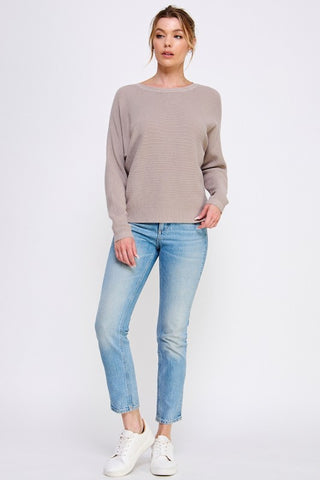 Cloudline Fine Gauge Dolman, Warm Gray