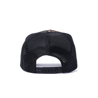 Dad Gang Hat, Leather Patch Black Camo