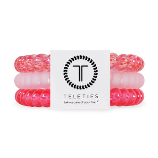 TELETIES Love You, Mean It! Spiral Hair Coils (Small, 3-Pack)