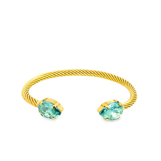 TOVA Charolette Cuff in Pear Bracelet, Aqua Champagne