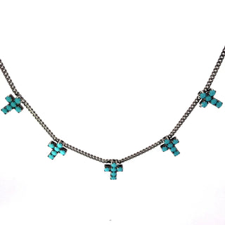 TOVA Multi Cross Necklace