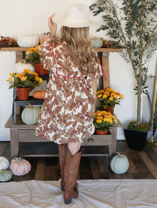 Autumn Fern Babydoll Dress