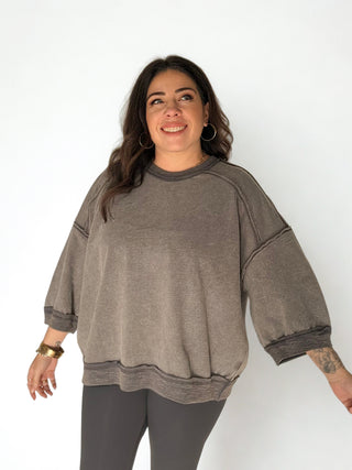 Mineral Drift Washed Terry Pullover