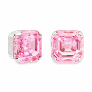 TOVA Nikki Medium Stud Earrings, Light Rose Lemon