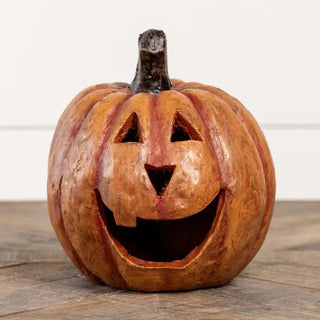 8" BIG MOUTH PUMPKIN, Orange - 430 Holiday Décor - The Farmhouse
