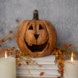 8" Big Mouth Pumpkin, Terracotta - 430 Holiday Decor - The Farmhouse