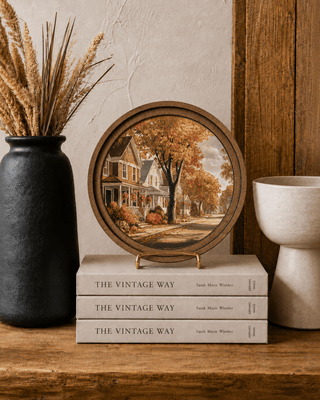 8" Round Autumn Street Art - 420 Home Decor - The Farmhouse