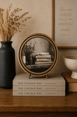 8" Round Bathroom Shelf Arch - 420 Home Decor - The Farmhouse