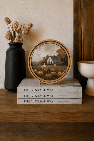 8" Round Halloween Pumpkin Farmhouse Arch - 420 Home Decor - The Farmhouse