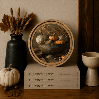 8" Round Pumpkins in Bowl Arch - 420 Home Decor - The Farmhouse