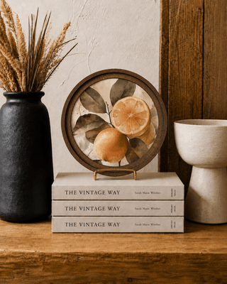 8" Round Rustic Lemon Art - 420 Home Decor - The Farmhouse