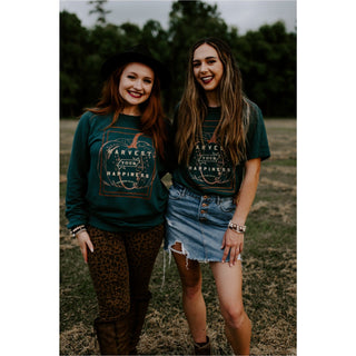 *PRE ORDER* Harvest Your Happiness Solid Green Tee