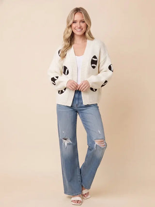 STAR DROP Women's Friday Night Lights Football Cardigan
